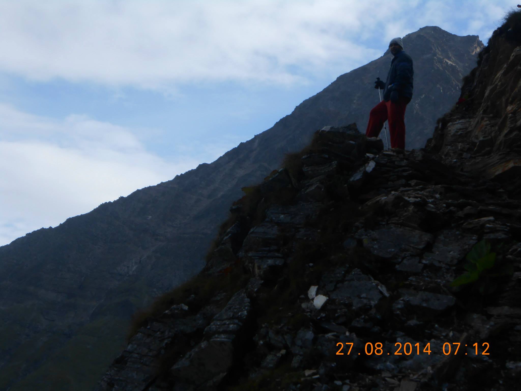 picture of Vaibhav at Roopkund Lake